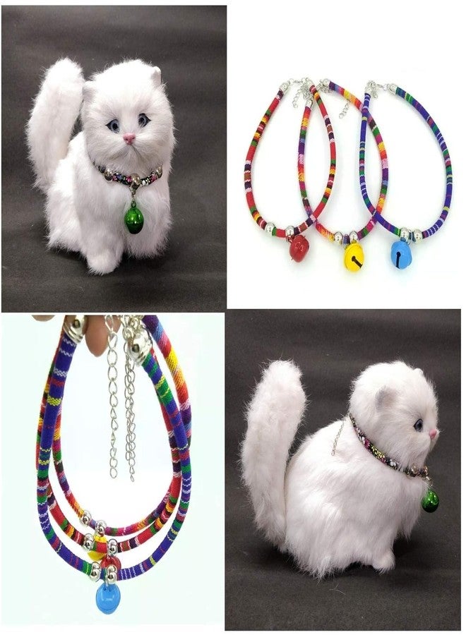 KittuPet طوق كيتو بيت للقطط، طوق متين للقطط الصغيرة، تصميم عرقي، مريح وقابل للتعديل، طوق للقطط والكلاب مع جرس (اللون: عشوائي، المقاس: كبير)، عبوة من قطعة واحدة، مناسب للسلالات الكبيرة والكبيرة جدًا. - Image 2